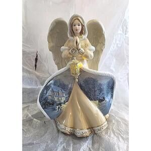 Thomas Kinkade Winter Angels of Light - Angel Of Faith by Bradford Exchange